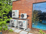 Daikin install with custom bracketing system